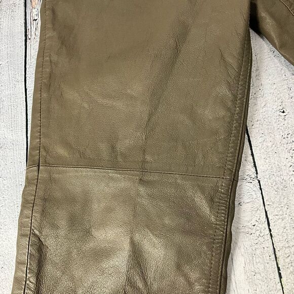 VINTAGE SPIEGEL Brown Leather Pants - Picture 4 of 5